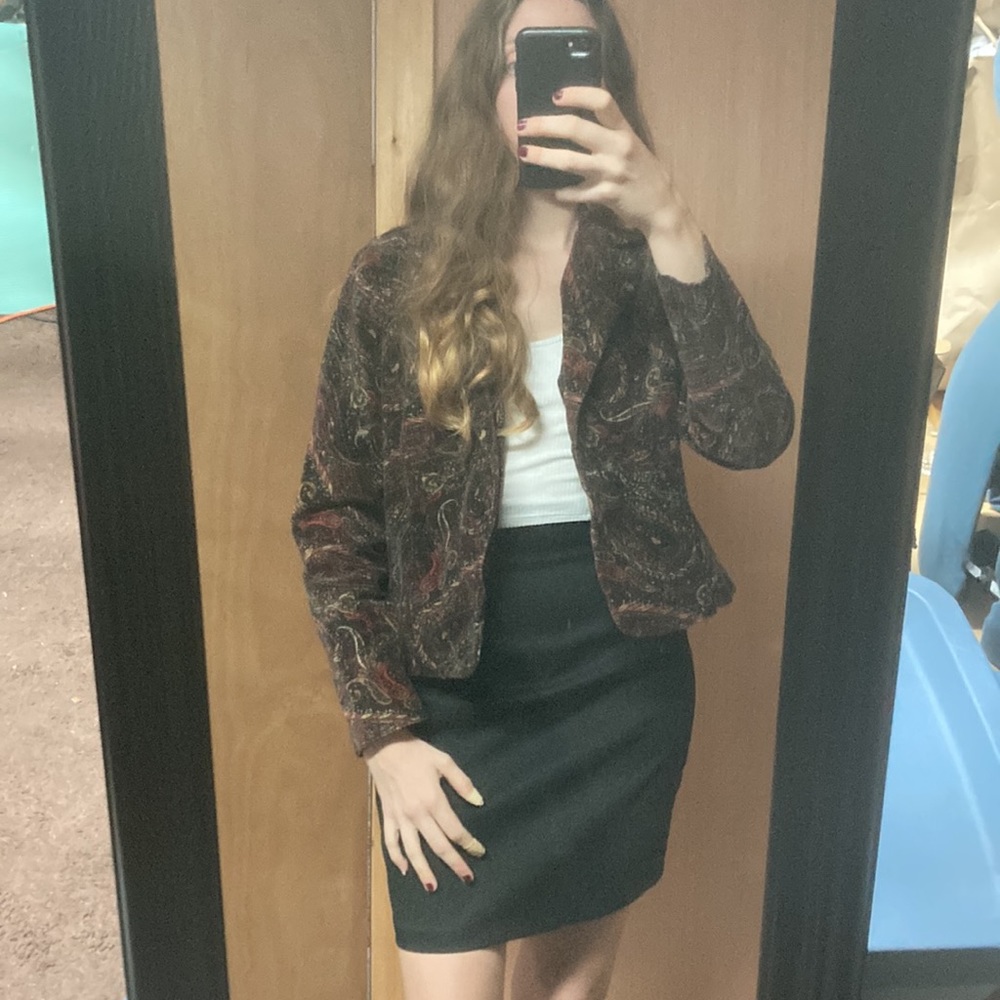 90’s Corduroy Jacquard Blazer